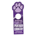 Plastic Door Hanger, Paw